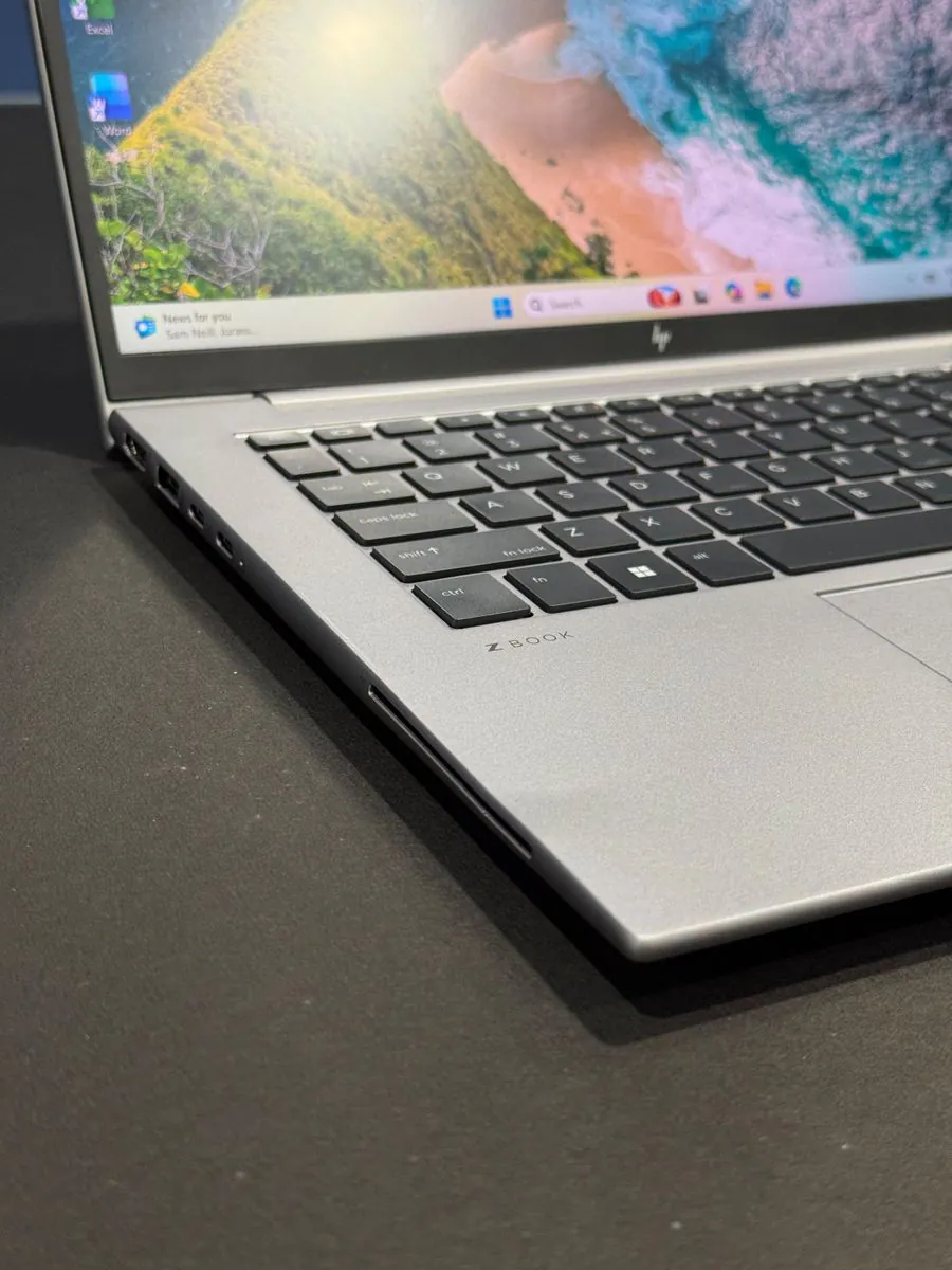 HP ZBook Firefly 14 G11 A left side with HDMI, USB-A and two USB-C ports, and the smart card reader slot toward the front